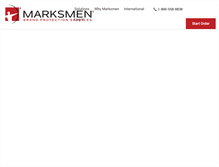 Tablet Screenshot of marksmen.com